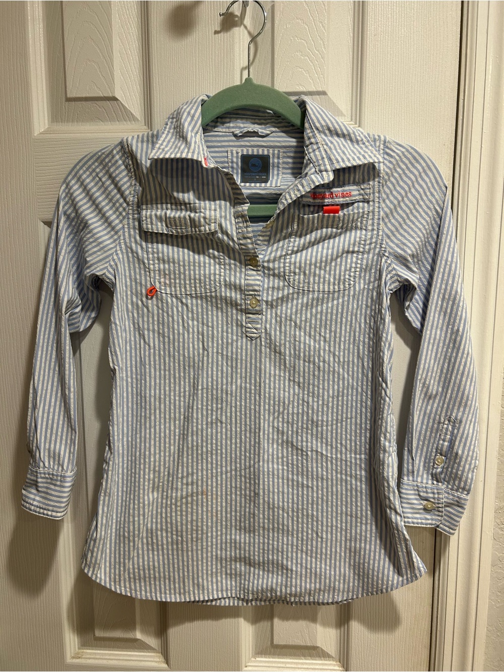 Vineyard Vines Seersucker Harbor Shirt | women's small